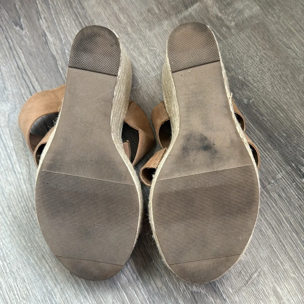 Torrid Tan Faux Suede Strappy Espadrille Wedge Sandals